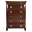 Rich Mahogany Chest with Elegant Handles