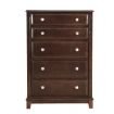 Sophisticated Dark Chest with Silver Accents